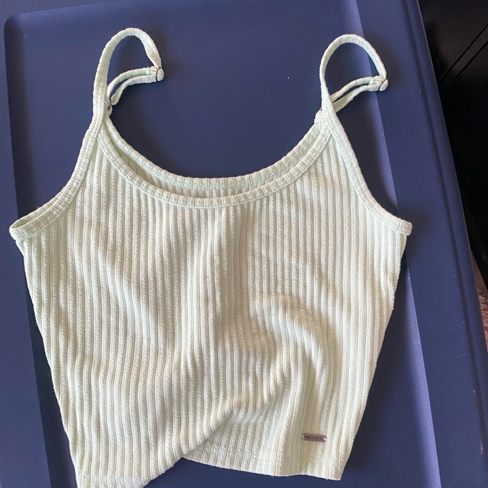 Hollister light green cami crop top